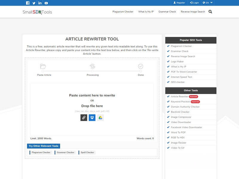 Best Article Rewriter Websites
