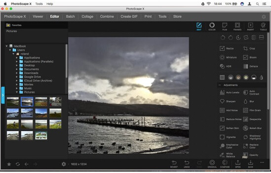 PhotoScape X Free Photo Editing Websites