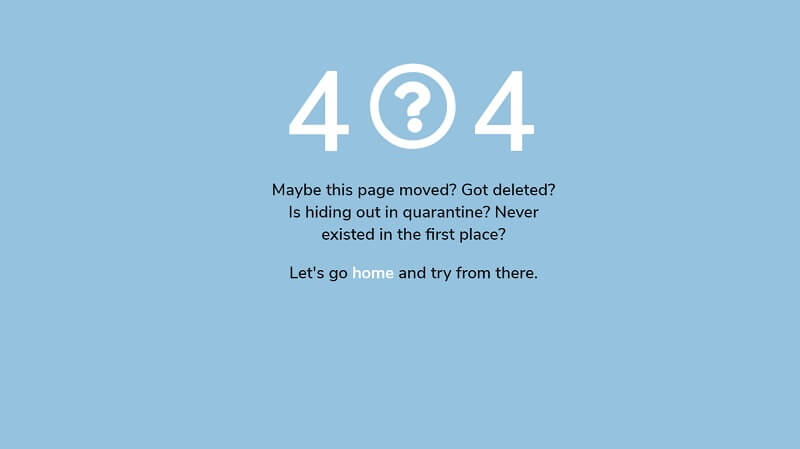 Simple 404 Page