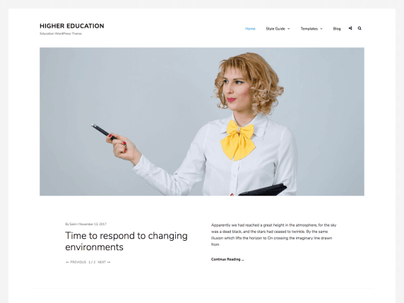 Higher Education: best free WordPress education themes
